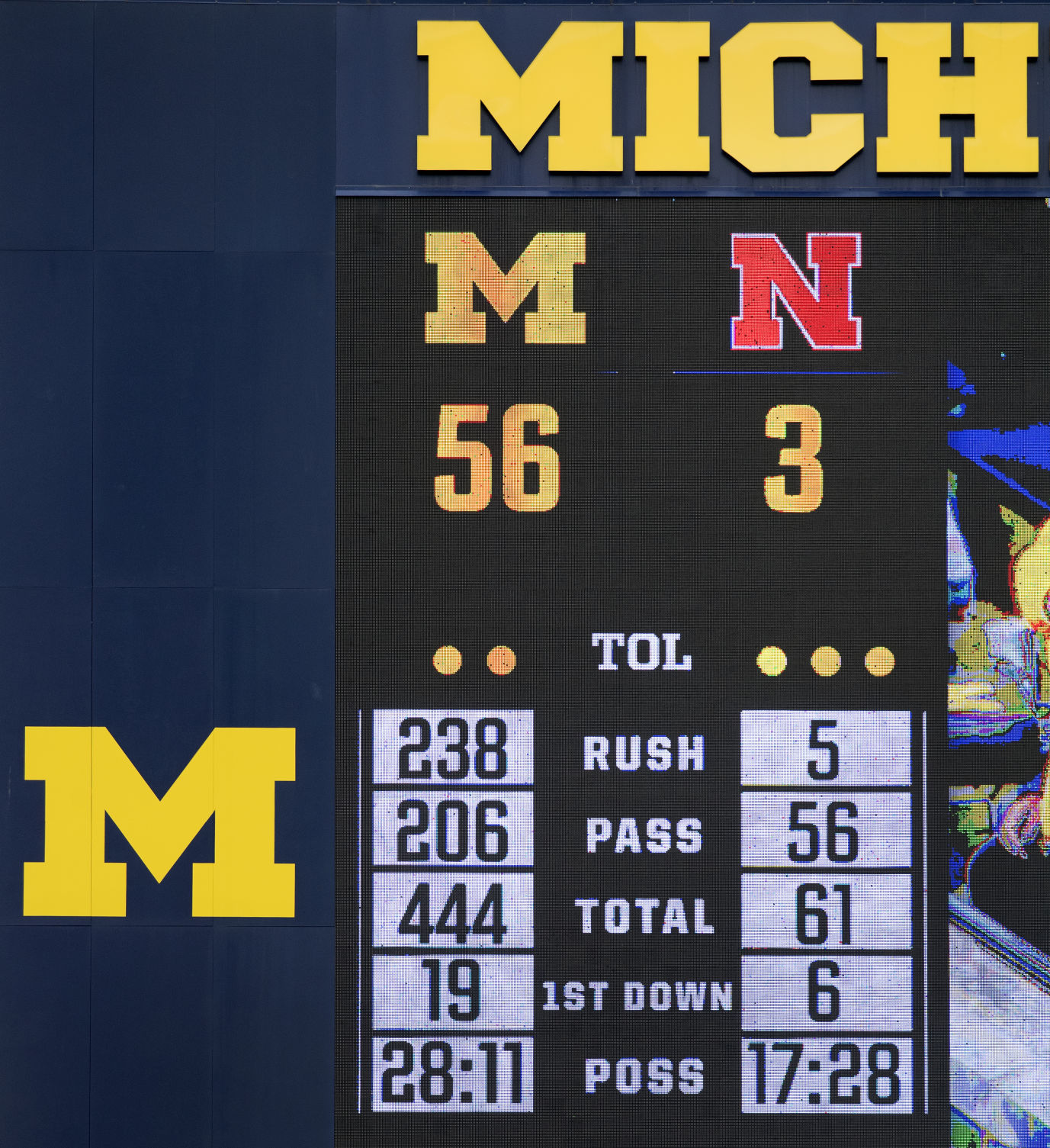 Nebraska vs. Michigan, 9/22